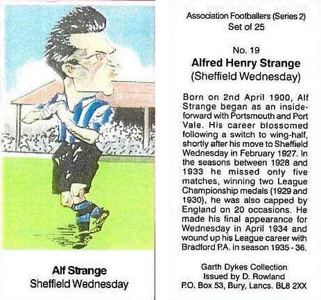 Sheffield wednesday alf strange