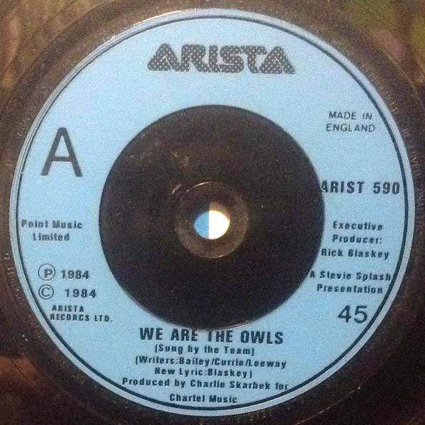 Sheffield wednesday we are the owls 45 label