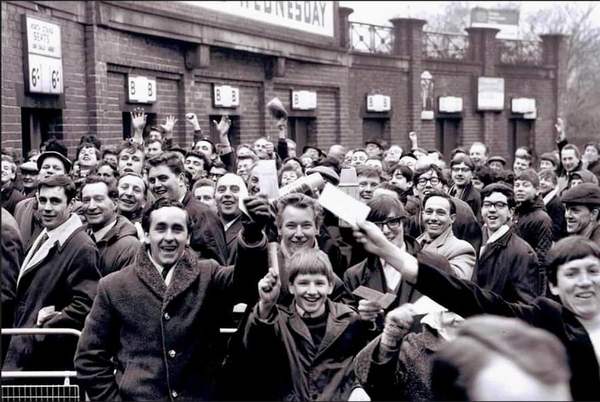 Sheffield wednesday queue for wednesday 1966 fa cup semi final tickets. sheffield star